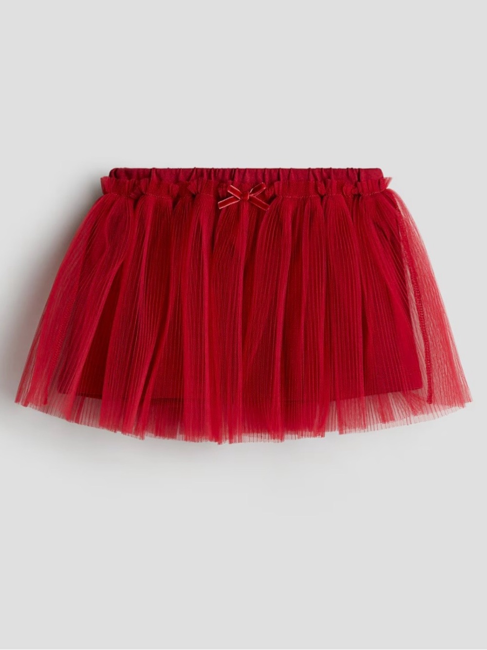 Baby Ballerina Tutu Skirt Plisse Tulle Adjustable waist 9 mo Red H&M Halloween